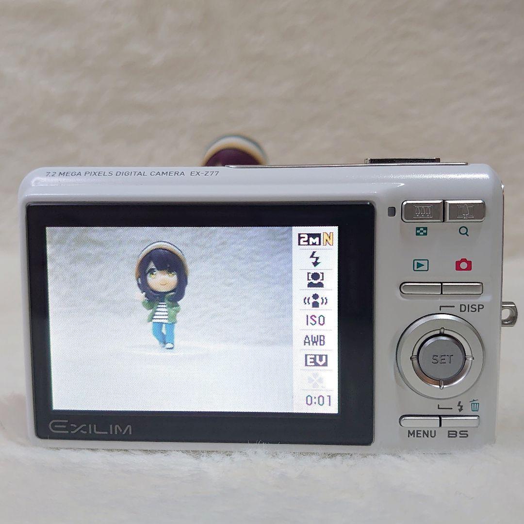 ✨美品✨CASIO EXILIM EX-Z77 ホワイト 動作品 デジカメ