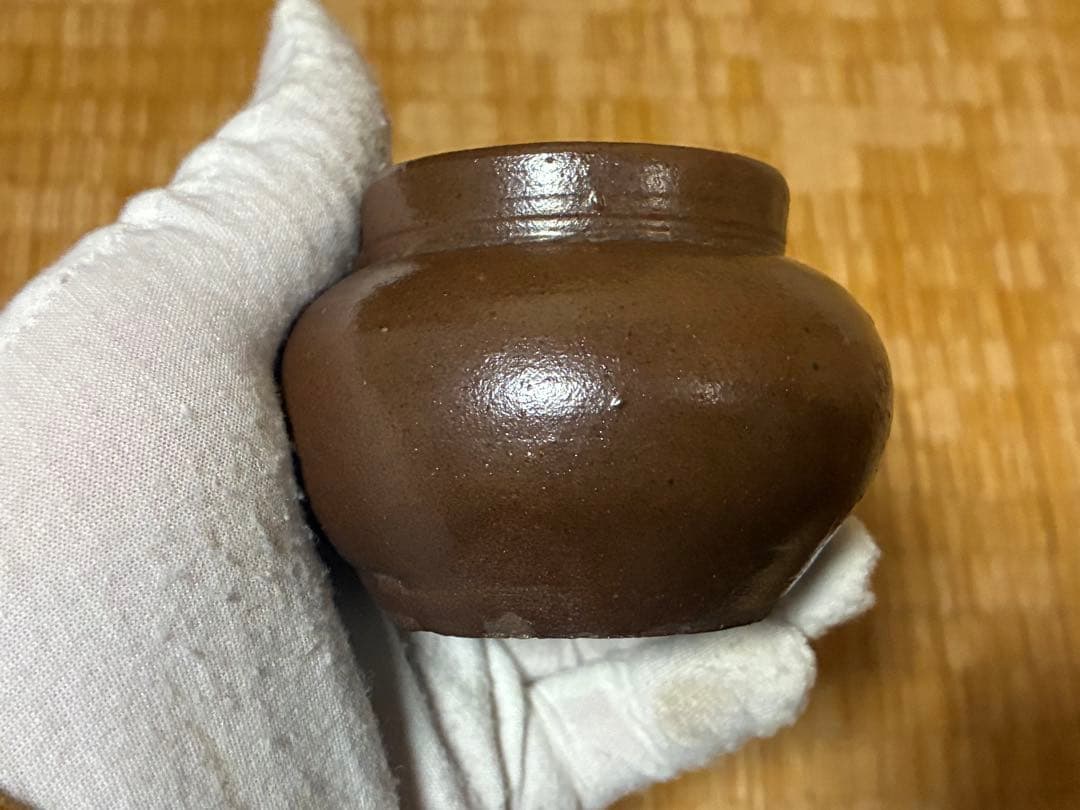 茶道具セット 金色と茶色 仕覆 茶入 箱入
