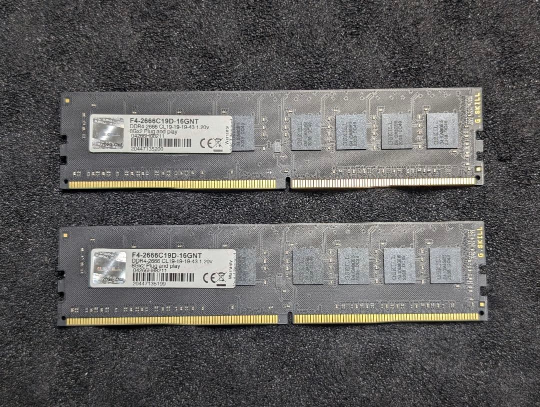 G.Skill DDR4 PC4-21300 8GB 2枚組 16GB