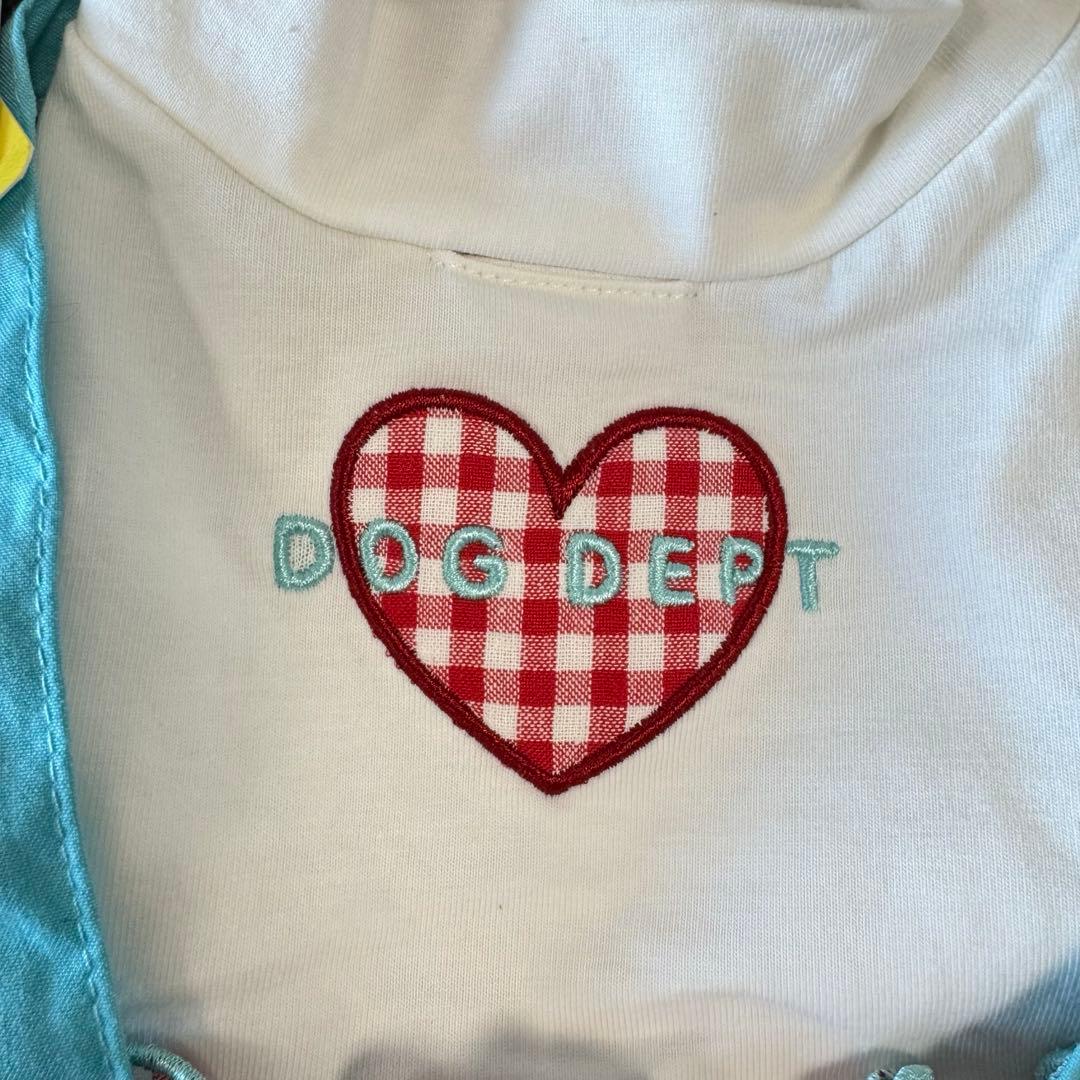 DOG DEPT ハート刺繍 チェック犬服