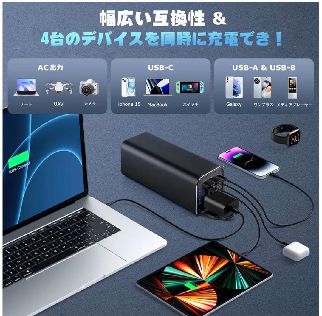 KINGBERIWI製ポータブル電源 27000mAh AC出力対応 未使用