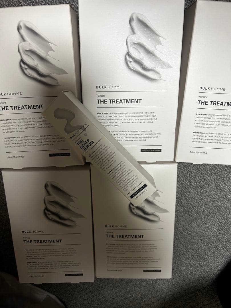 BULK HOMME THE TREATMENT 180g 5個セットとおまけ