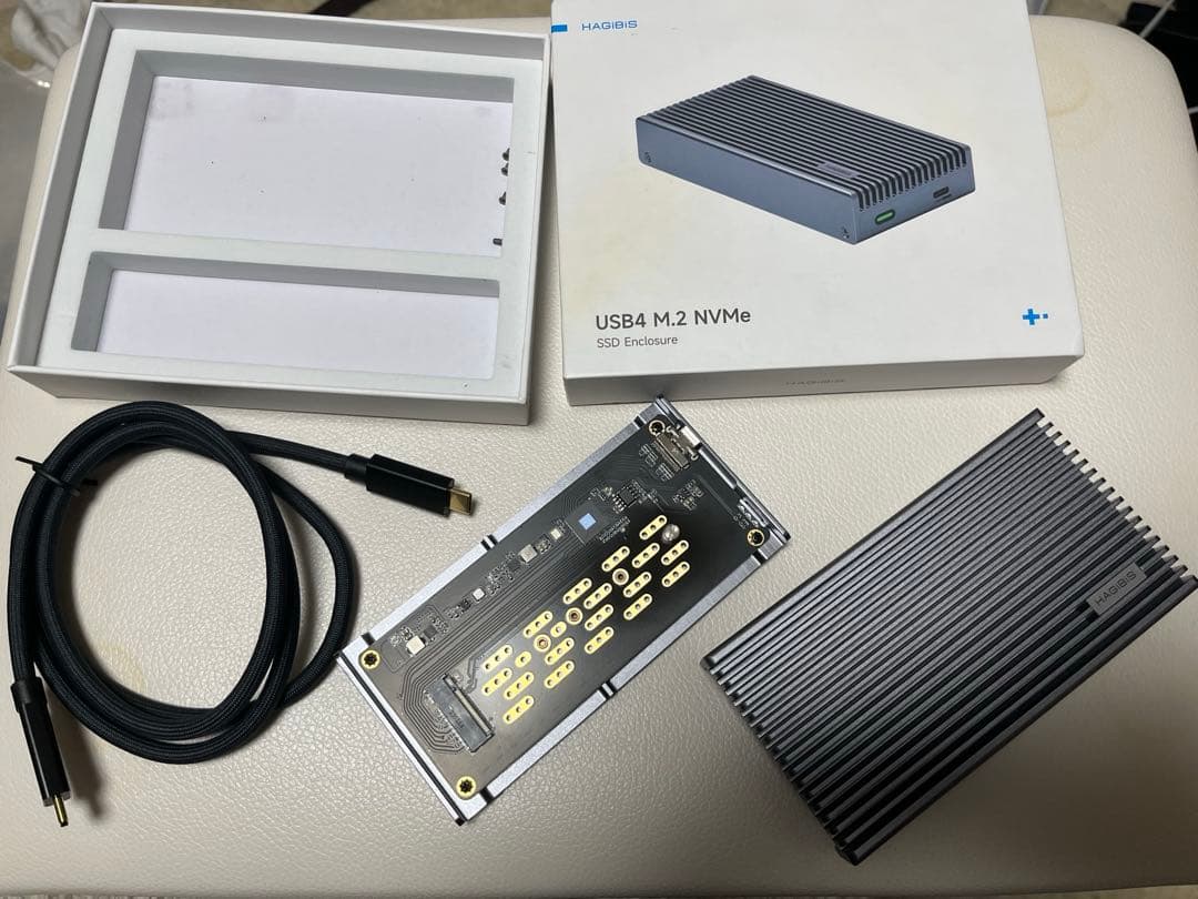 HAGiBiS M.2 NVMe SSD 外付けケース 40Gbs USB4