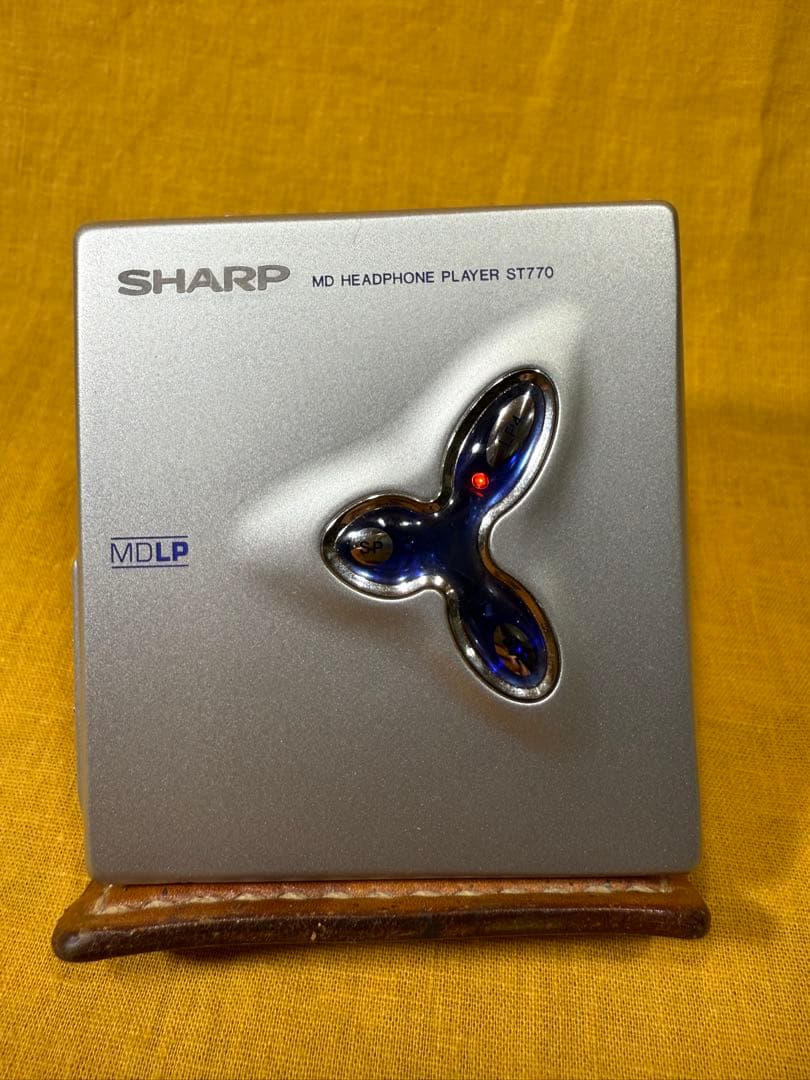 【動作品】SHARP MDプレーヤー ST770 シルバー 動作良好