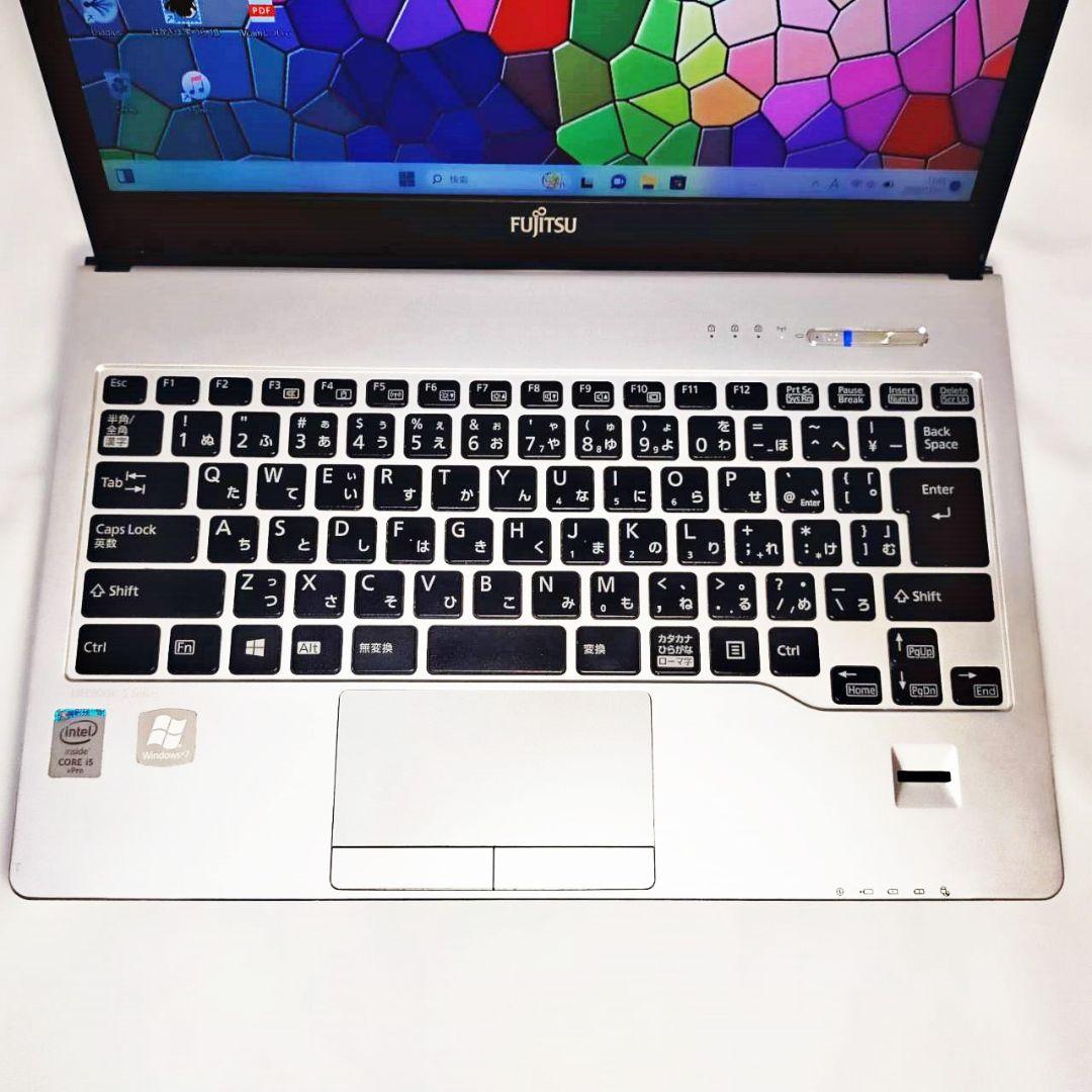 【訳あり】軽量コンパクト 13インチ Fujitsu ノートPC シルバー