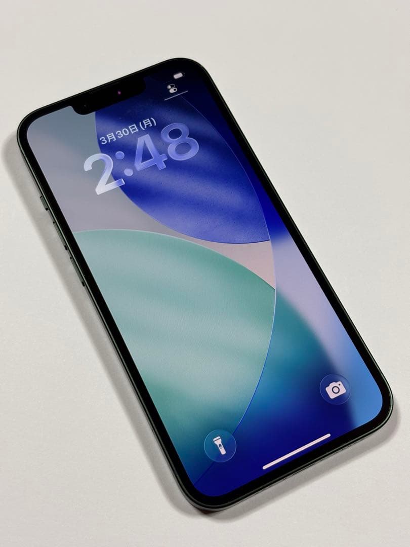 【希少色/美品】iPhone 13 グリーン 128GB SIMフリー 本体