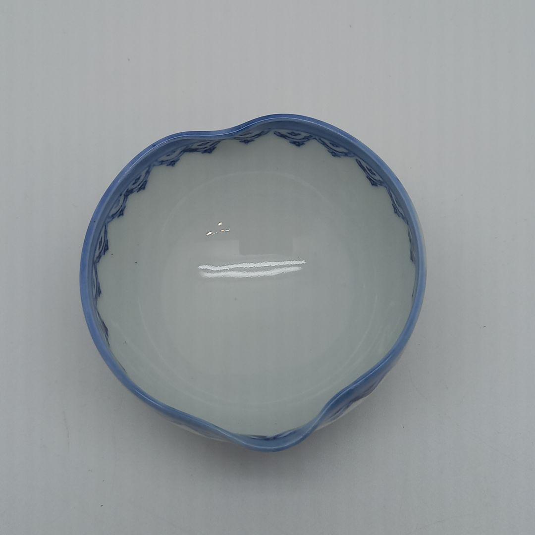 鍋島焼 茶器揃 染付唐子絵 煎茶道具 青白磁の急須と湯呑み、宝瓶セット