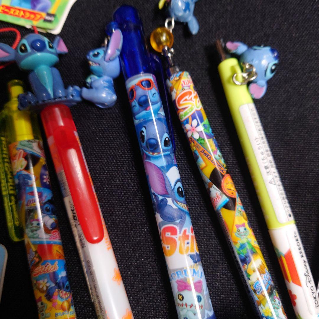 平成レトロディズニー スティッチ ストラップ マスコットシャーペンセット