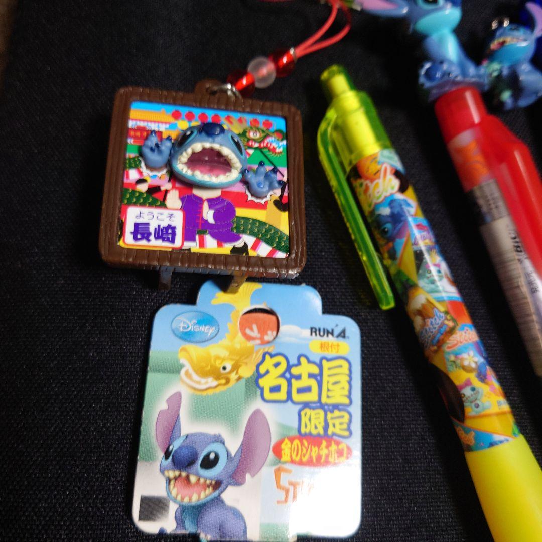 平成レトロディズニー スティッチ ストラップ マスコットシャーペンセット