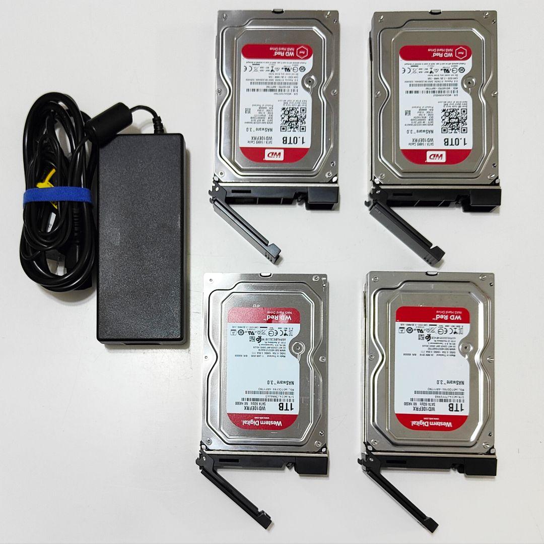 美品 NAS IODATA HDL4-XA 10GbE HDD 4ベイ 4TB