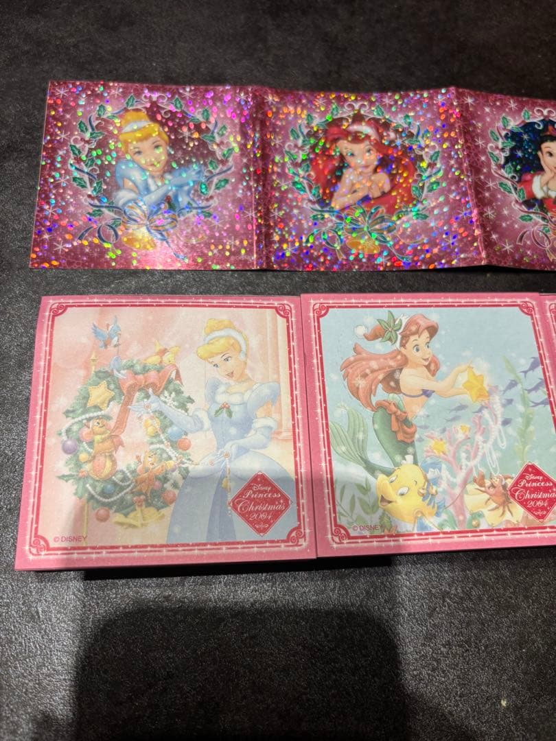 ディズニープリンセス クリスマス2004 メモパッド　4冊セット　レア