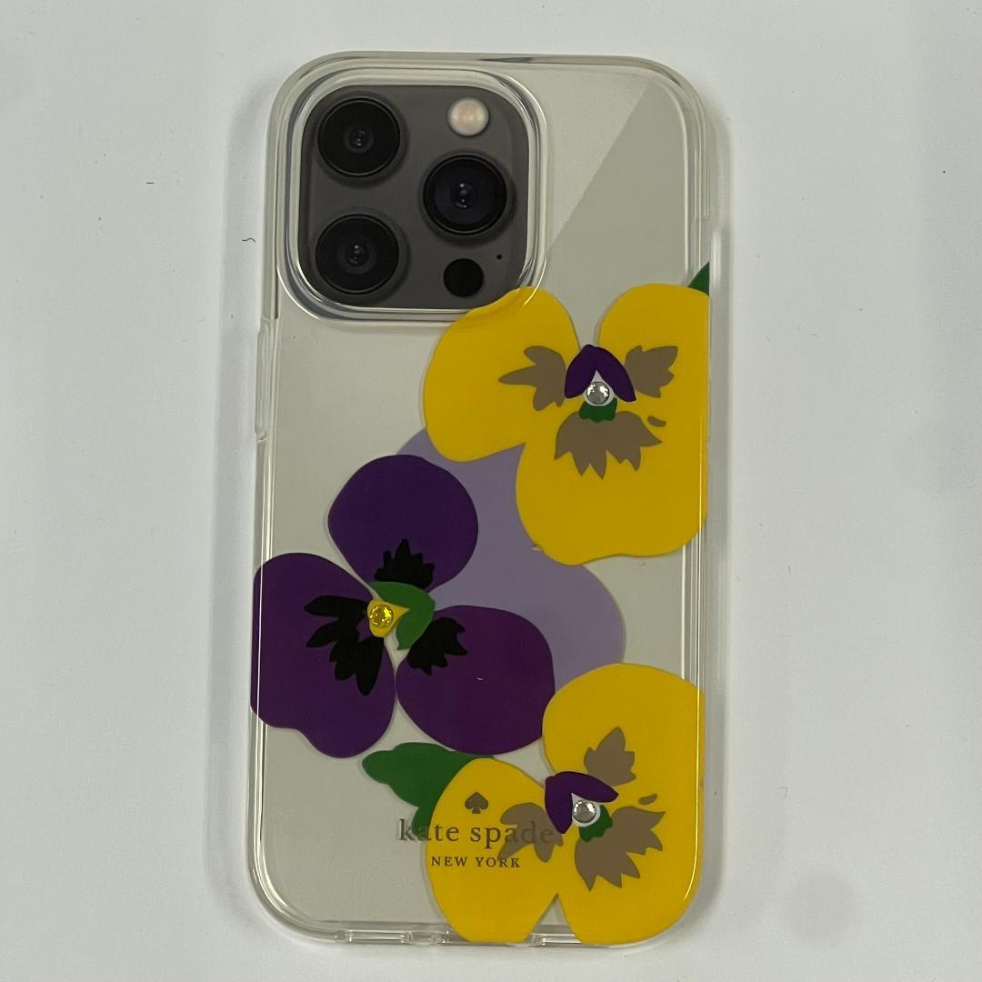 【正規品】 ケイトスペード iPhone14Pro対応ケース クリア KA543