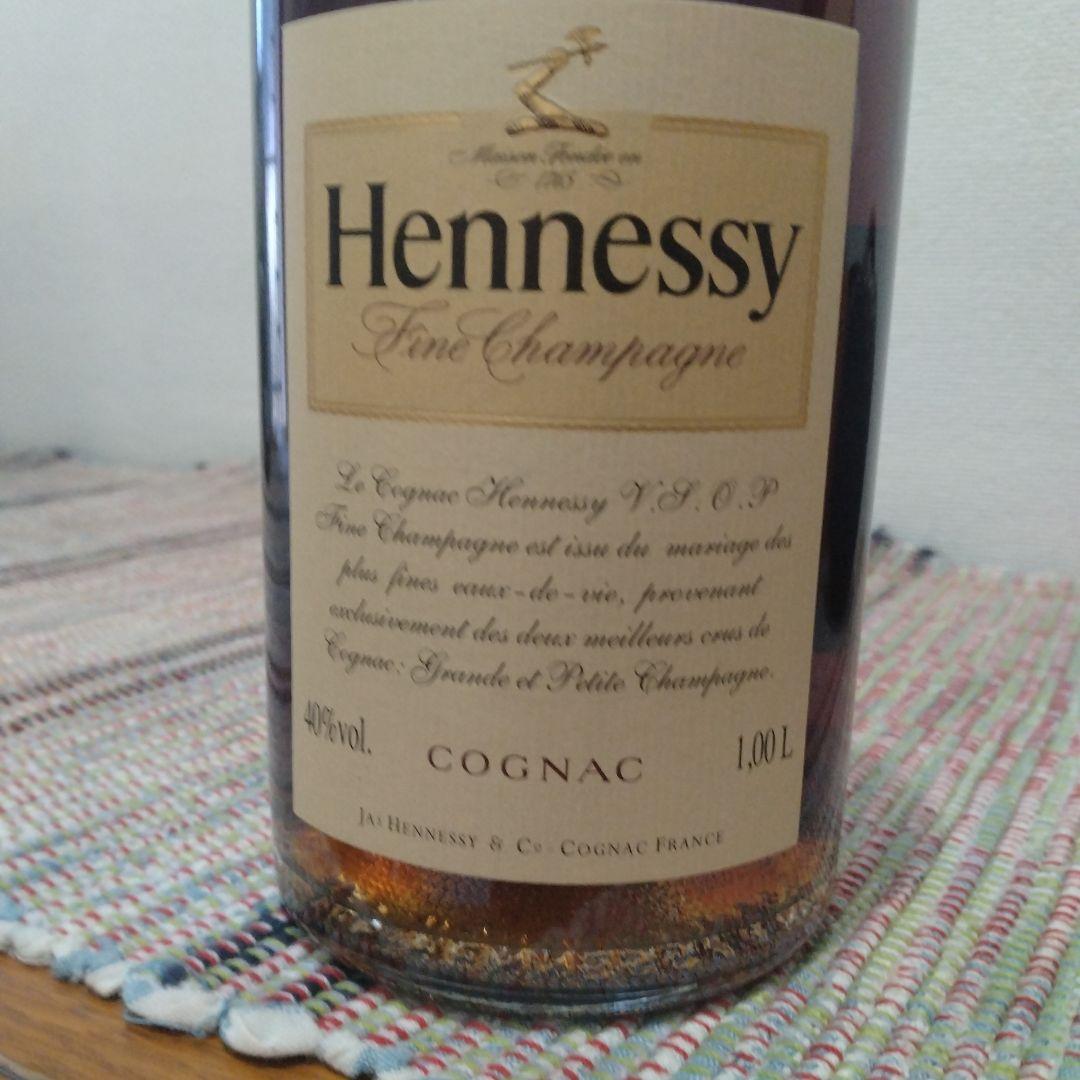 大瓶1000cc Hennessy ヘネシーVSOP コニャック （未開封品）