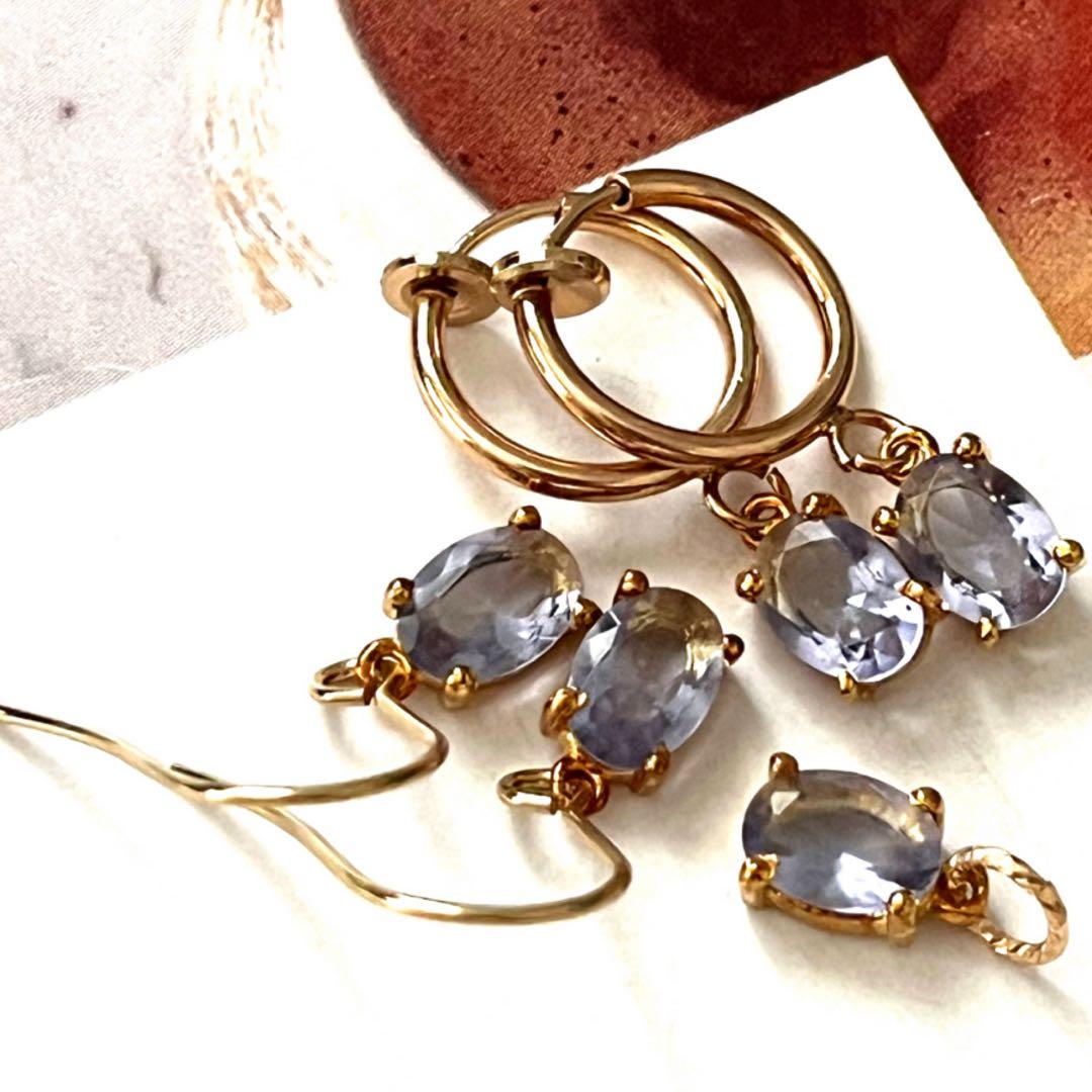mucho1点作品☆ 枠コッパーターコイズ×カーネリアンピアス