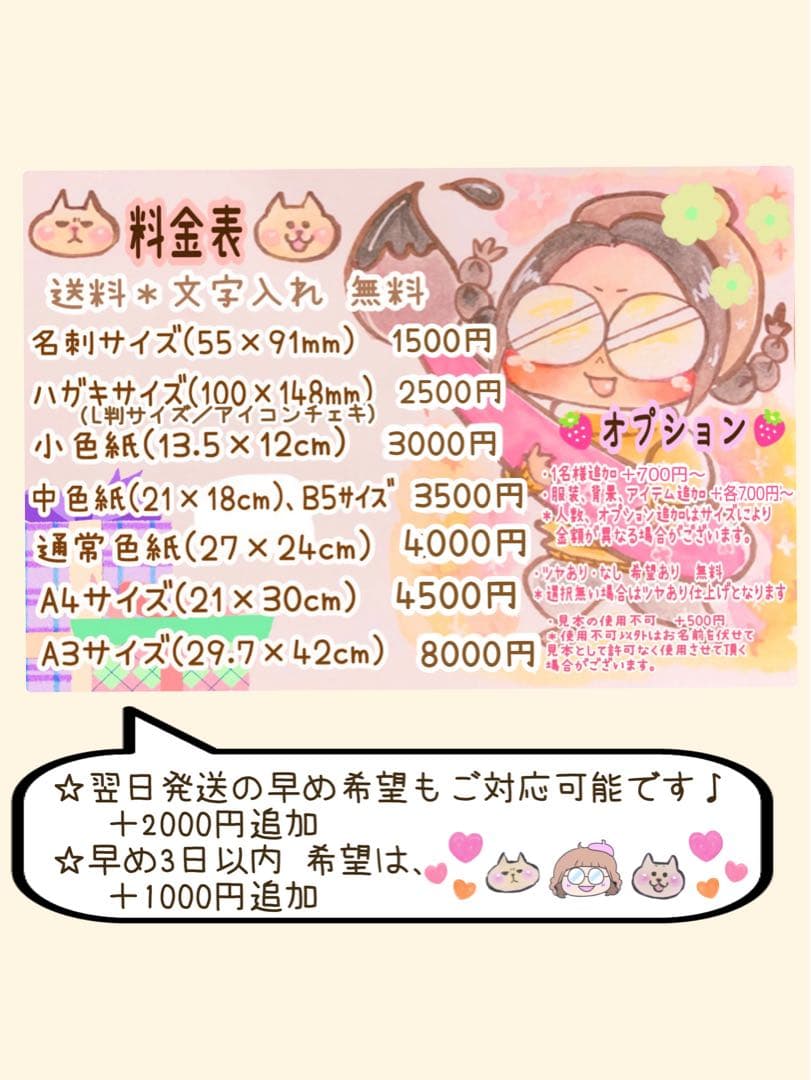 ＊ ドラドラドラえもん様 似顔絵オーダー ご確認専用ページ ＊