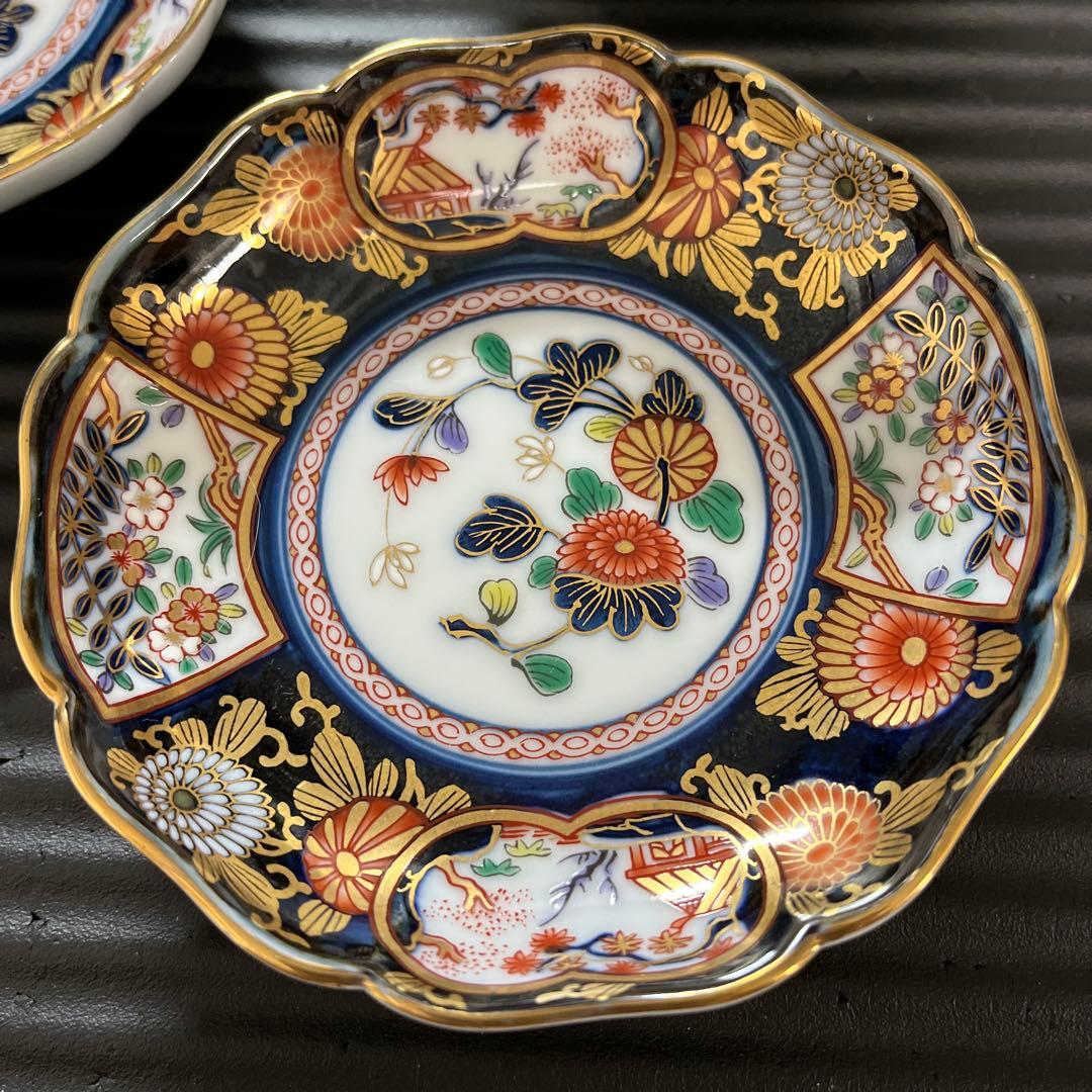 【未使用】有田焼 其泉窯 琳派古伊万里様式 小皿 5枚セット 賞美堂本店 揃い