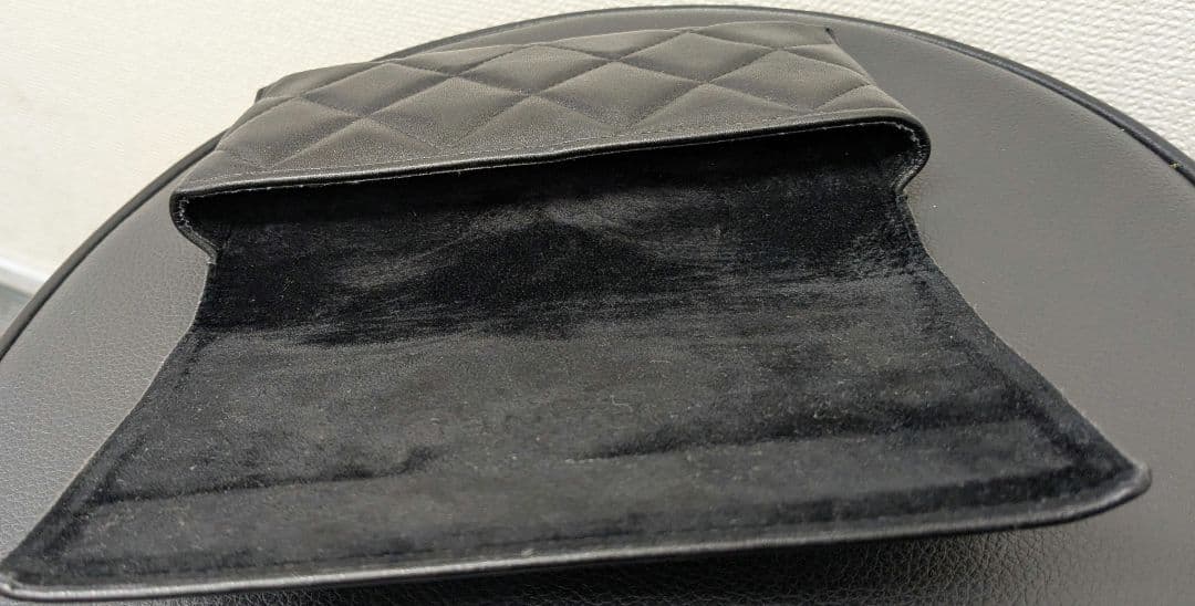 CHANEL シャネル サングラスケース ブラックレザー ロゴ