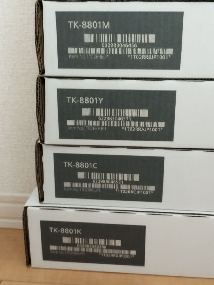 新品未開封 TK-8801 純正 京セラ トナー YMCK
