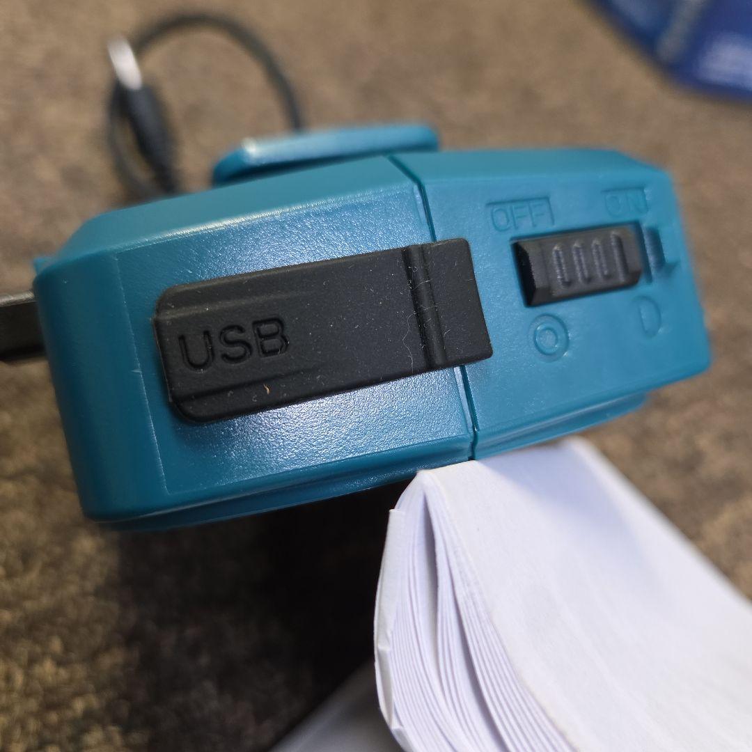 マキタ 空調服セット LL 青　ファン　コード　USB付バッテリーホルダ
