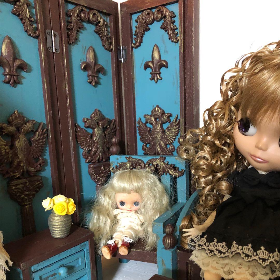 ちゃあちゃん様❤️専用  アンティーク調　ブライス　３連パーテーション