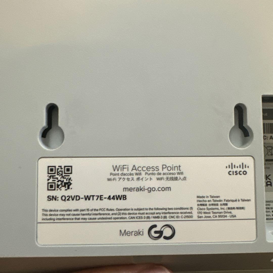 Meraki WiFi Access Point GR10 2台
