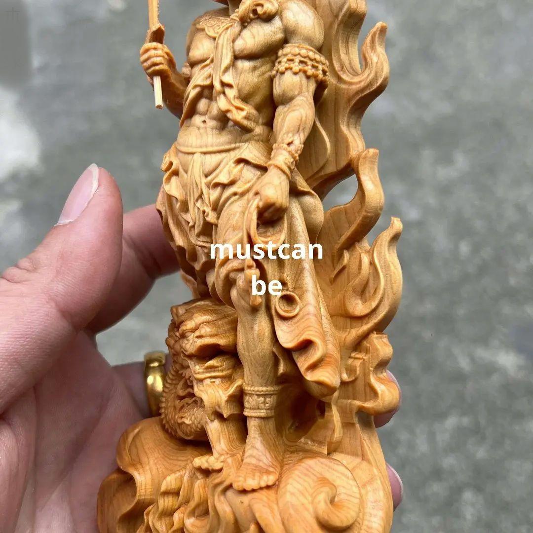 仏像 仏教美術 不動明王 木の雕刻品 木彫り仏像 職人手作り