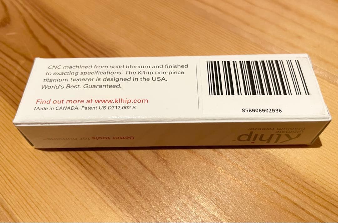 Klhip(クリップ) チタンチタニウム高級毛抜きツイーザーピンセット正規品