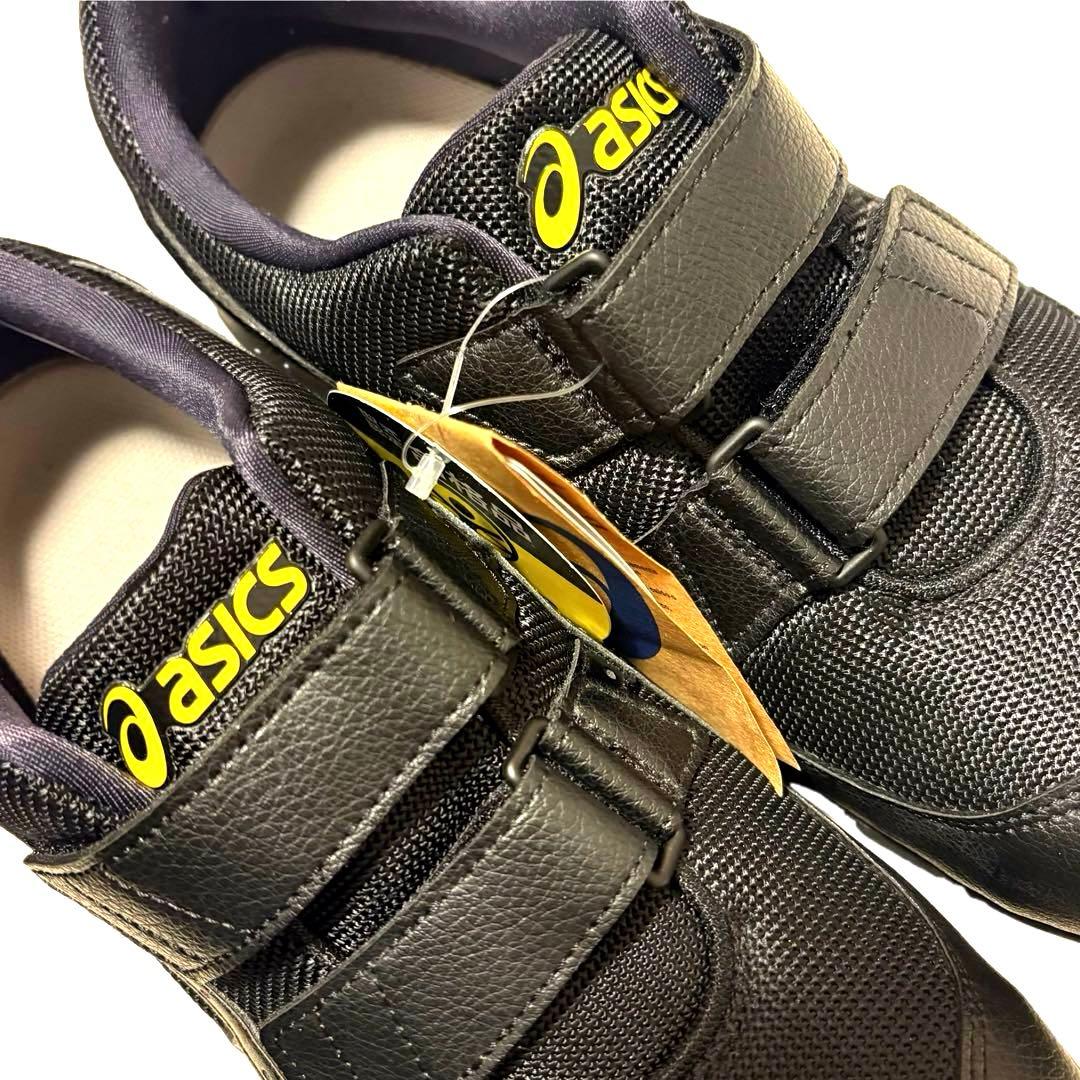 新品未使用タグ付き asics(アシックス)社製の安全靴 27cm ブラック