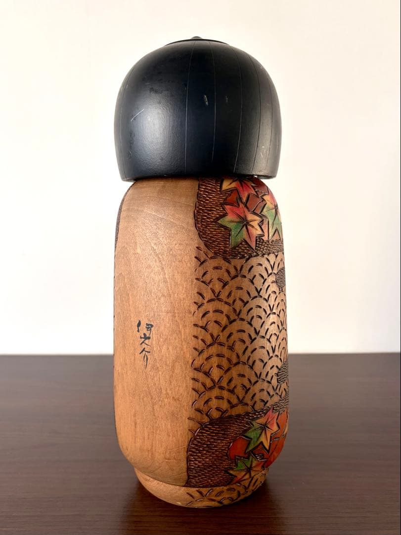 小林 伊之介 Inosuke 創作 こけし kokeshi 人形 紅葉 伊之助