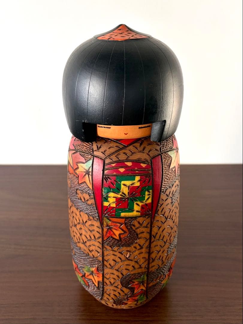 小林 伊之介 Inosuke 創作 こけし kokeshi 人形 紅葉 伊之助