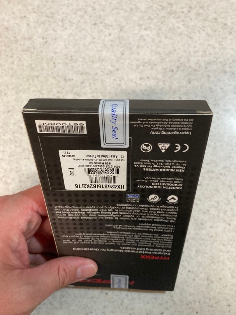 HYPERX 16GB DDR4 メモリHX426S15IB2K2/16 未開封