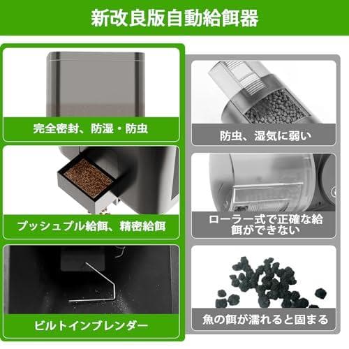 自動給餌器 魚 魚自動給餌器 オートフィーダー 魚 メダカ 熱帯魚 餌 餌やり器