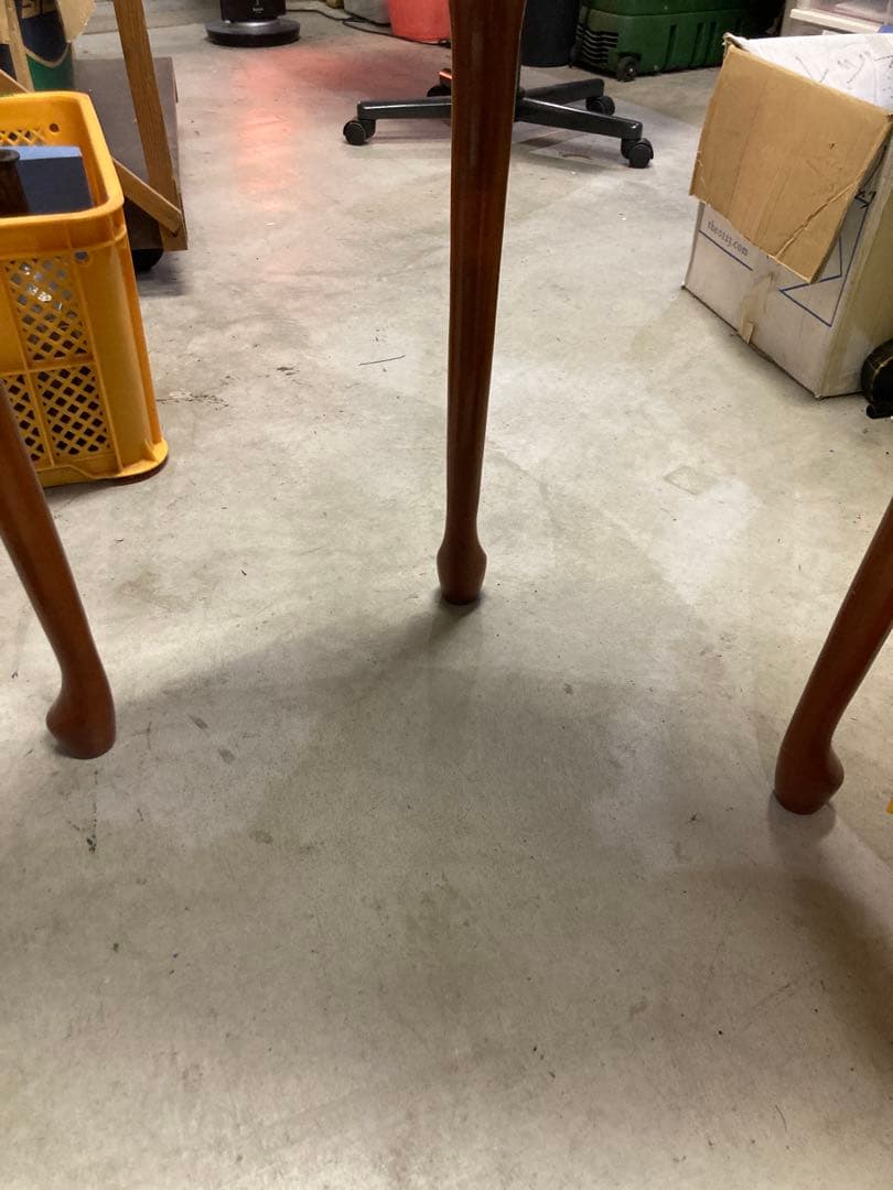 展示品　未使用　猫脚 半円コンソールテーブル｜電話台｜花台｜クラシック家具