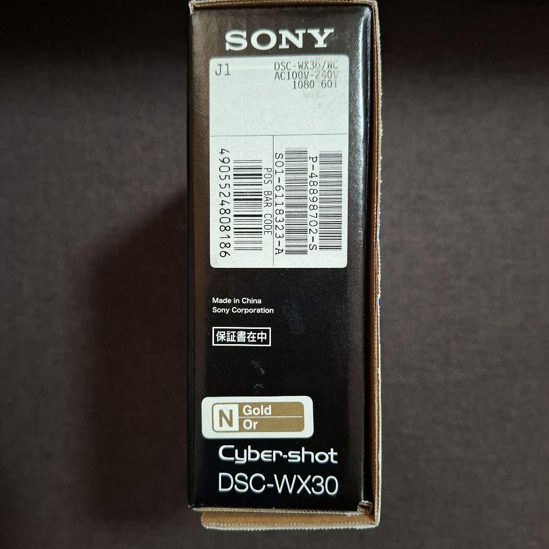 SONY Cyber-shot DSC-WX30ゴールド デジカメ SDカード付