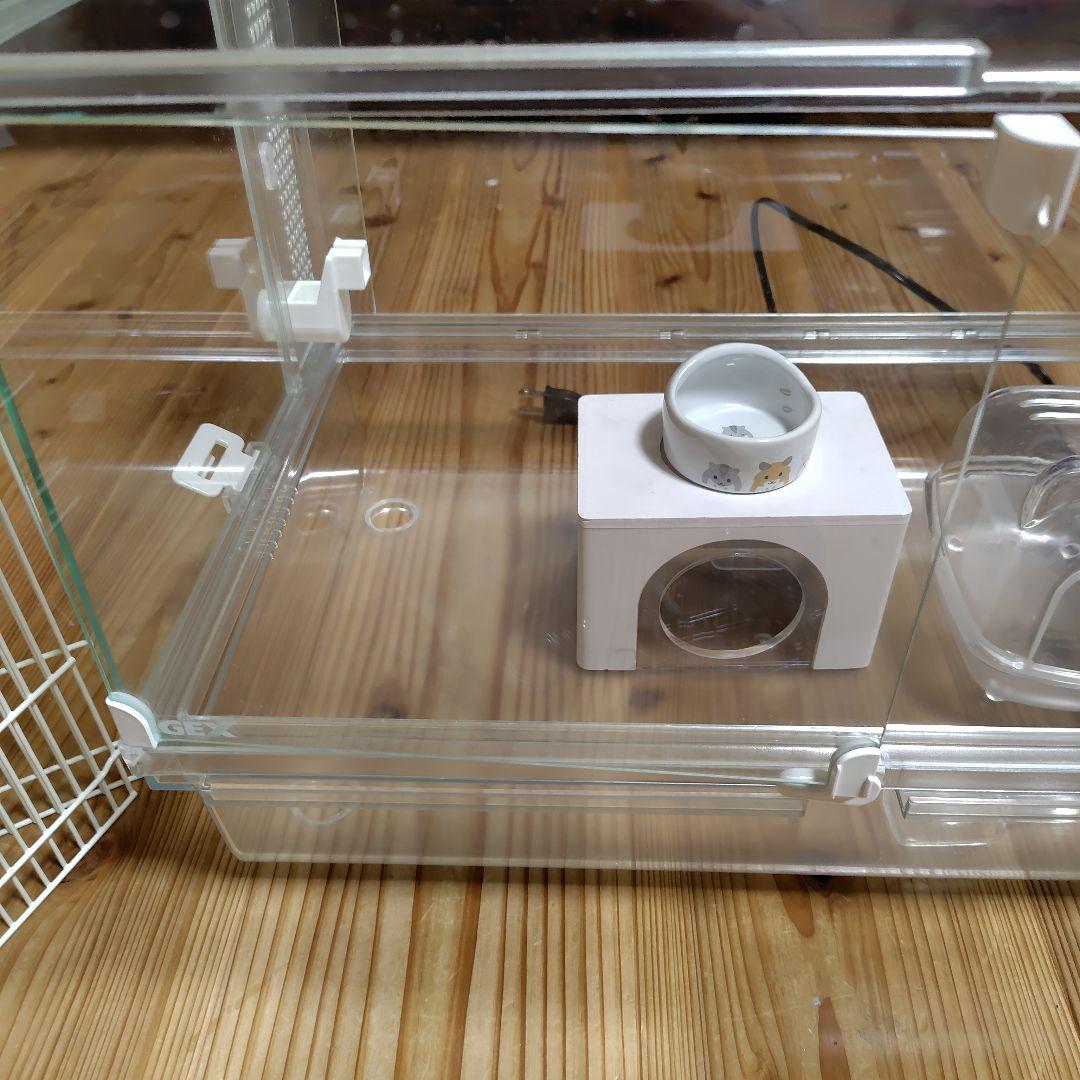 小動物用折りたたみ仕切りと容器セット＆ヒーター