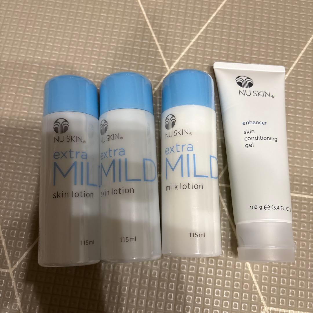 NU SKIN extra MILD 化粧水、乳液、エンハンサーセット