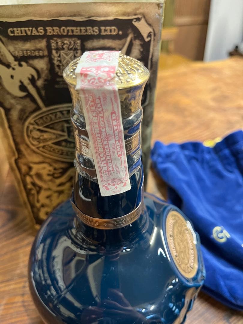  Salute 21年 スコッチウイスキー 青　未開栓　箱あり