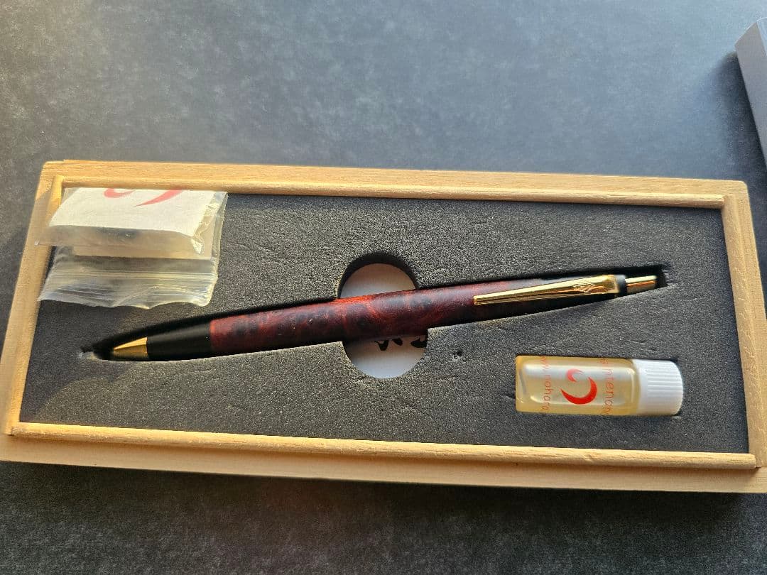 野原工芸 新型シャーペン 特上花梨瘤杢