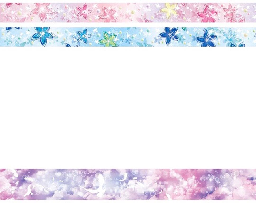 Dramaticblueマスキングテープ9巻セット　ドラマチックブルーゆめかわ系