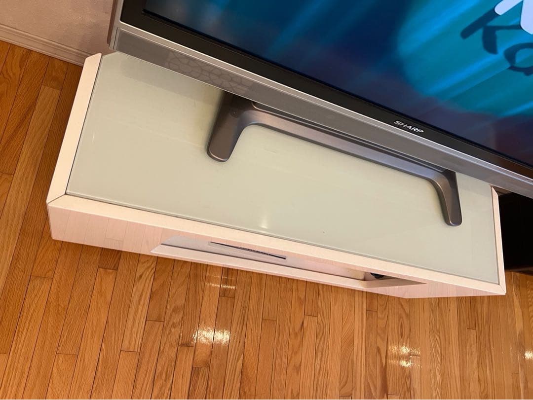 ホワイト テレビ台 オープンシェルフ