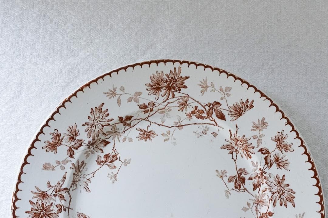 フランス　クレイユモントロー　MIGNARDISE　デザート皿　20.8cm　②