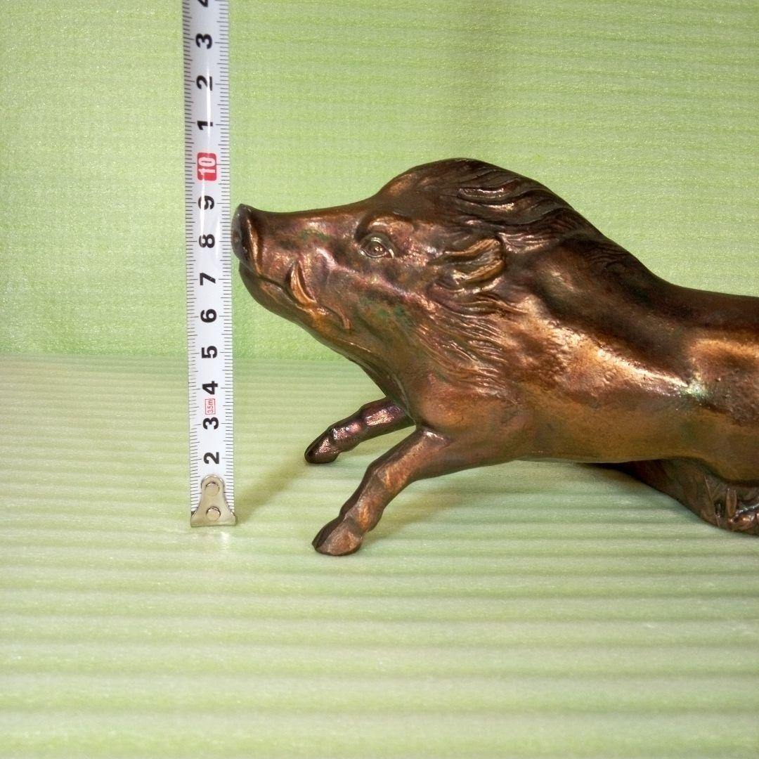 鉄の猪　イノシシ　猪　Wild boar　置物　金属工芸　インテリア