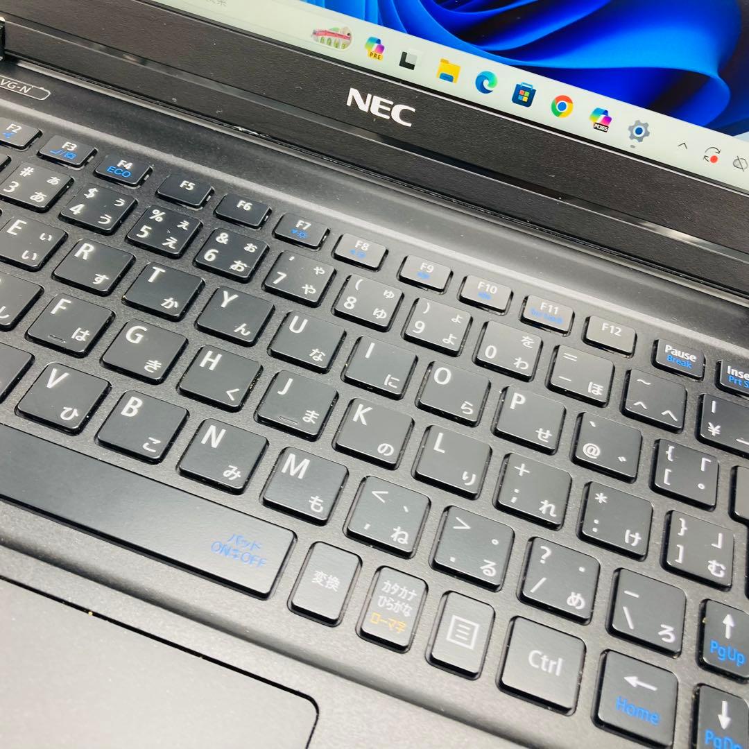 高性能ノートパソコン 大画面 バッテリーほぼ無劣化！NEC オフィス 01
