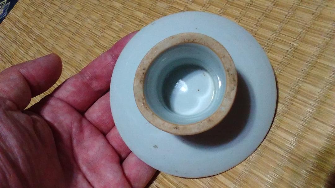 白磁　台皿（径9.7cm）　祭器・平佐・伊万里・李朝分院