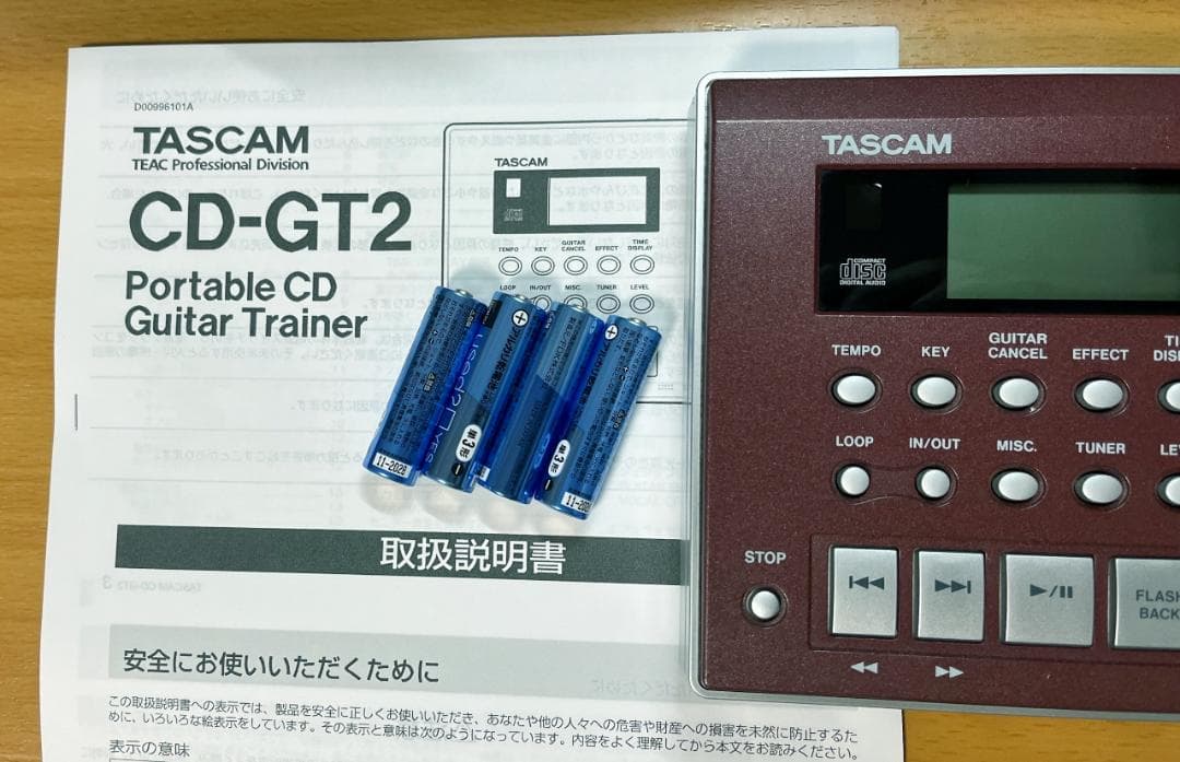 TASCAM CD-GT2 ポータブルCDギタートレーナー