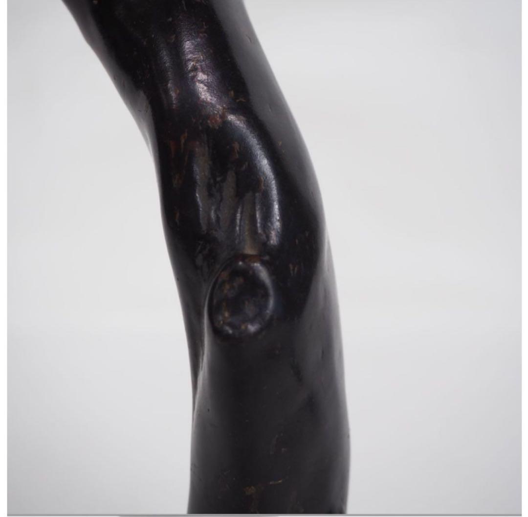 送料無料　時代物　黒珊瑚　海松　煙管入れ　重102ｇ　提げ物