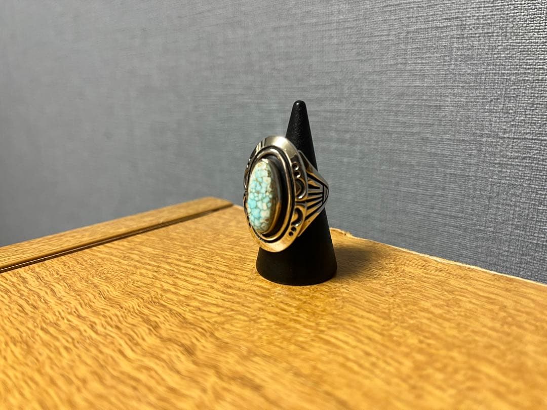 ナバホ　Steven・J・Begay　オーバレイ　ナンバーエイト　リング1０号