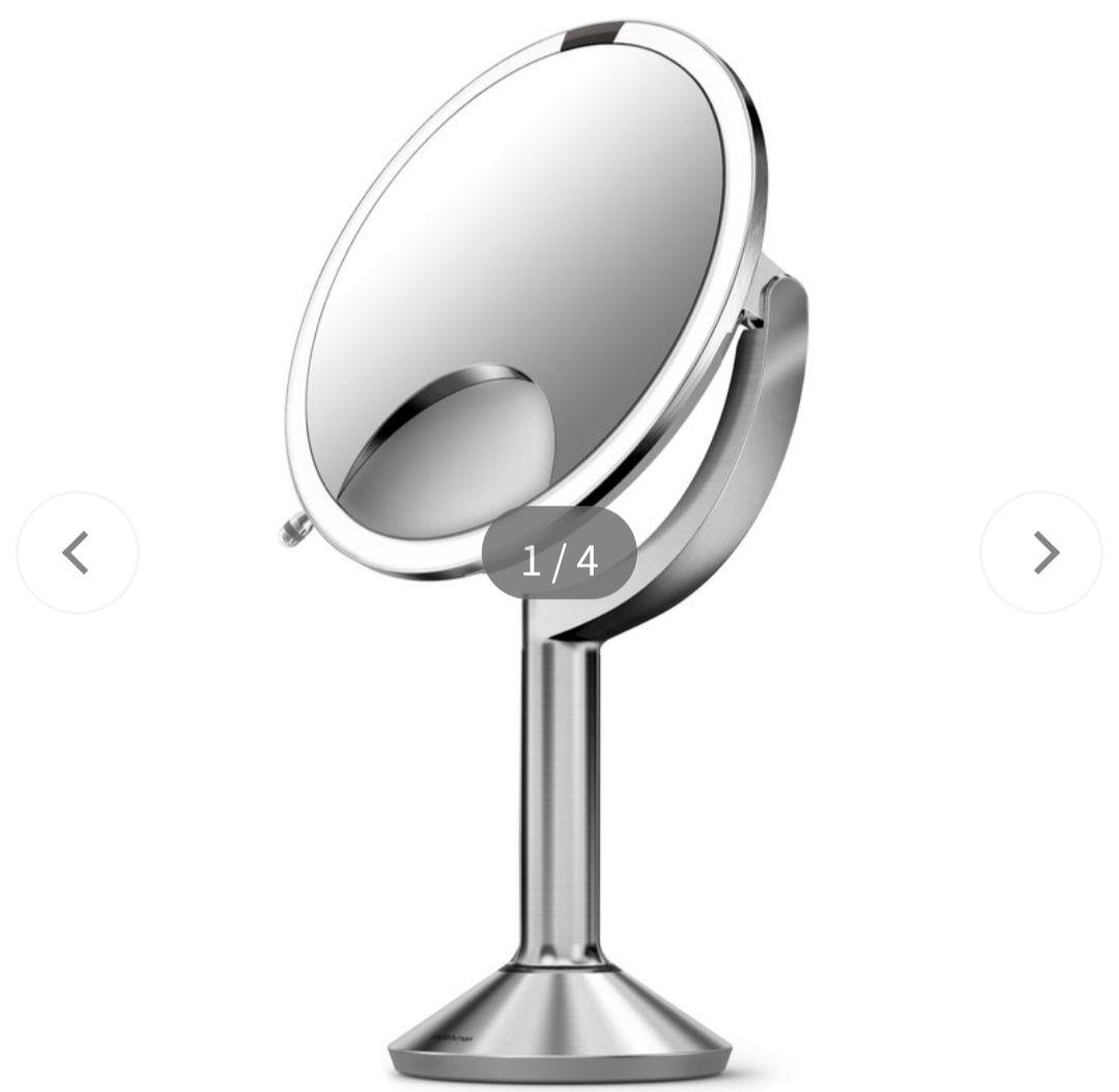 【新品未開封】simplehuman　センサーメイクアップミラートリオ シルバー