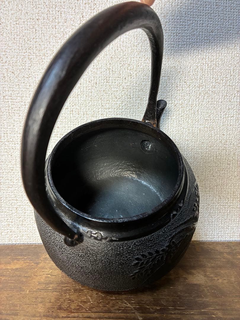南部鉄瓶　高橋敬典　山形　鳥と稲　1.8L