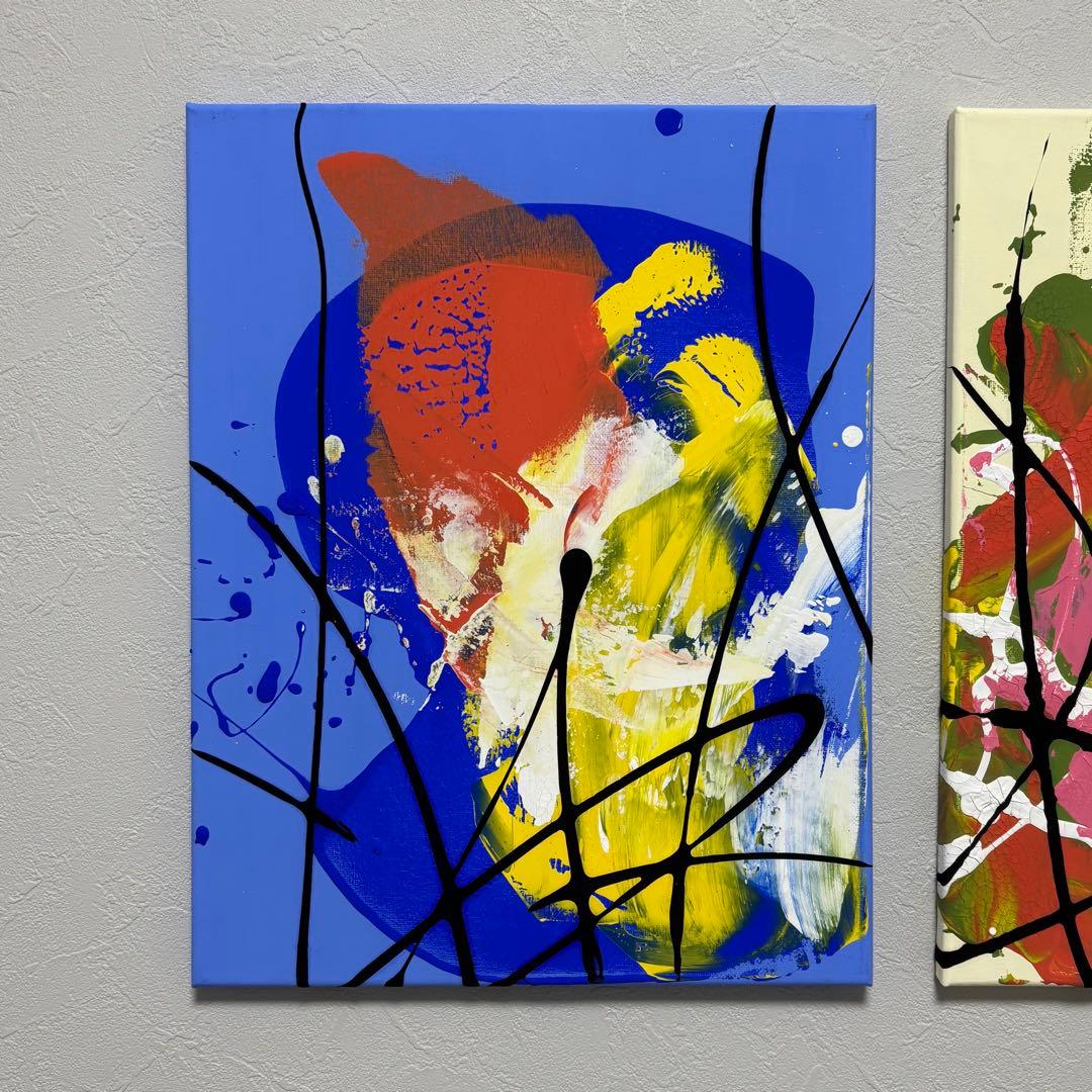 絵画 抽象画 2点セット